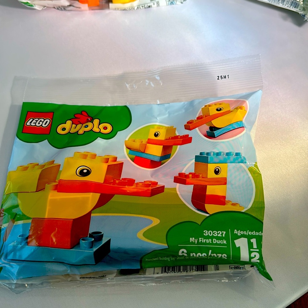 For an Easter Basket:  Lego Duplo:  My First Duck